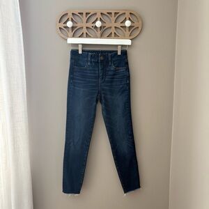 American Eagle Outfitters Hi-Rise Jegging Denim Jeans Blue Sz 0